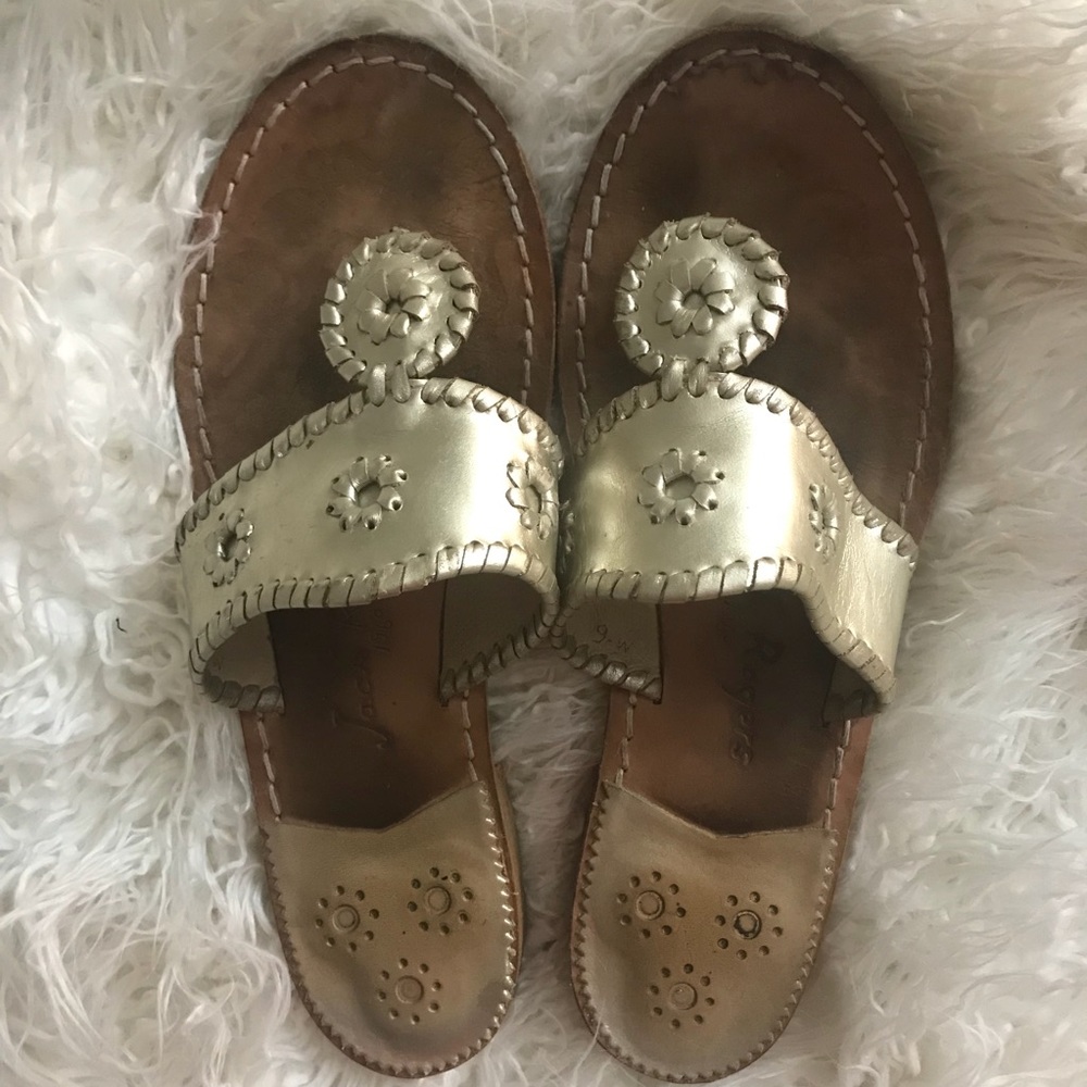 Jack Rogers Platinum Sandals